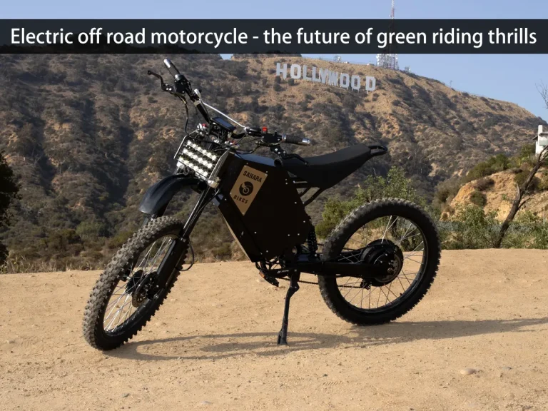 Moto électrique tout-terrain - l'avenir des sensations de conduite écologiques